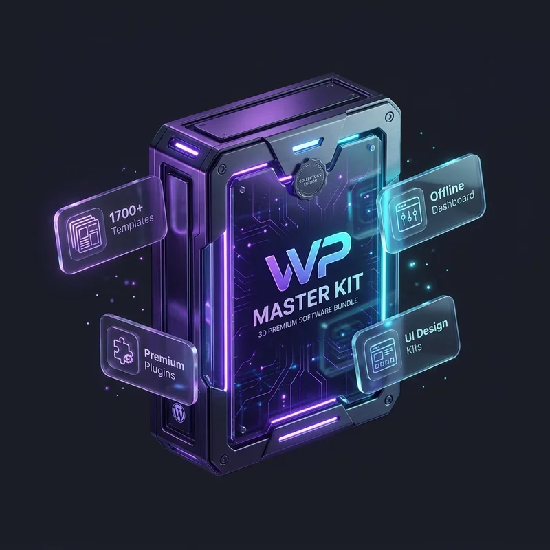 WordPress Master Kit Premium 3D Software Bundle Box
